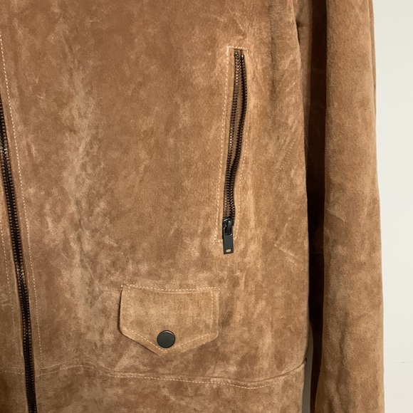 BLANK NYC Suede moto jacket tan - Picture 2 of 10
